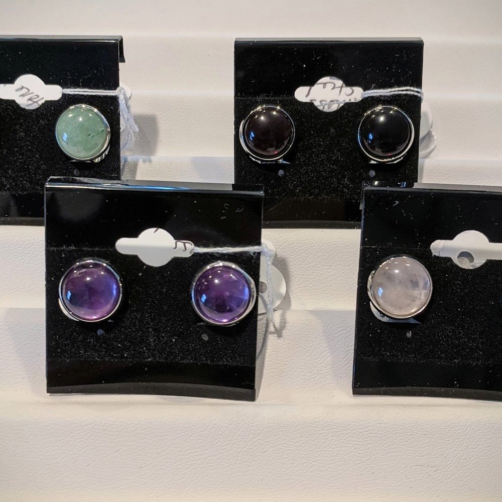 COPY - Your Choice-Gemstone Clip-On Earrings